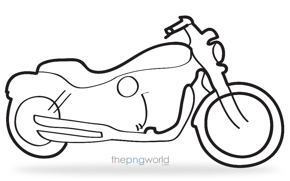 Bullet Bike Outline Vector PNG bullet,bike,outline,shape,png,vector,racing,gear,tyre,royal enfield,looks